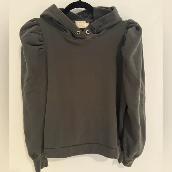 Nation LTD Davina Puff Sleeve Hooded Sweatshirt - Picture 5 of 8